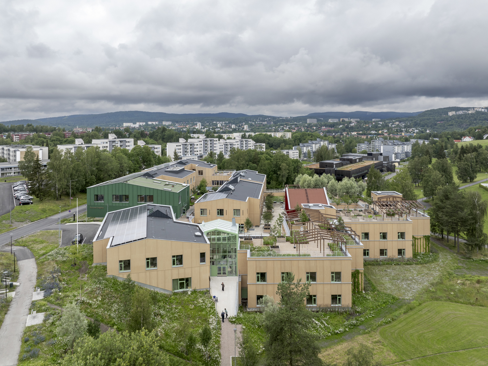 Oversiktsfoto av Furuset hageby.
