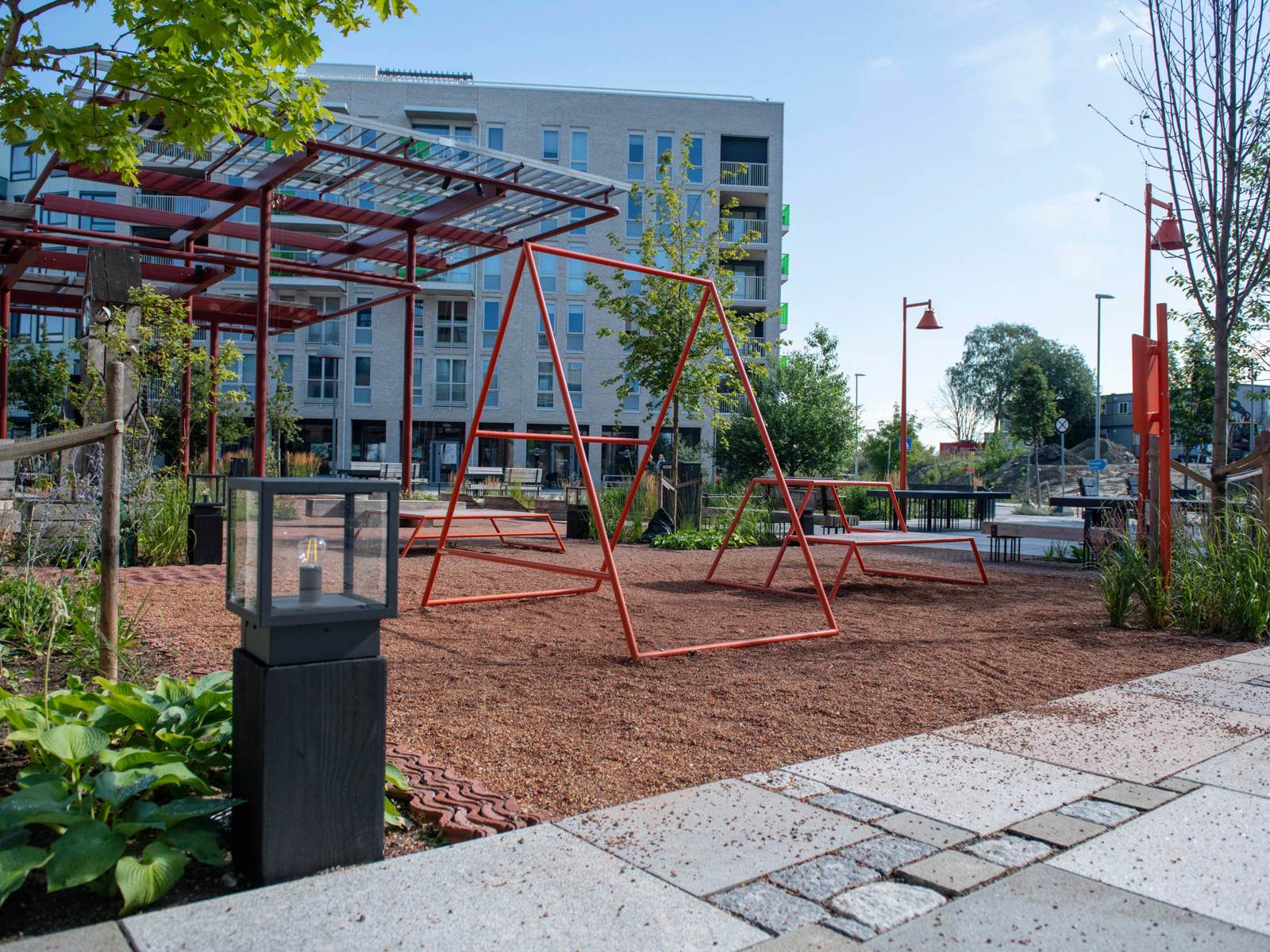 Vollebekk Torg Stenlegging