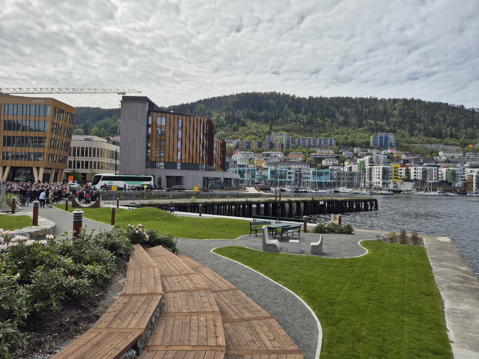 Verftsparken, som ligger sentralt i Bergen.