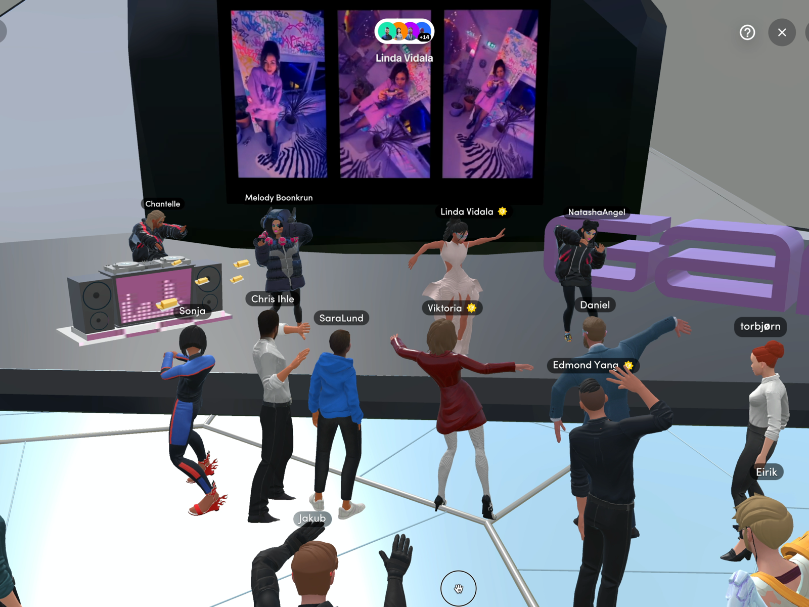 Linda Vidala holder konsert i metaverset