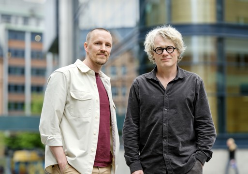  (Fra venstre): Fagsjef Rasmus Jørgensen og administrerende direktør Steinar Skjerdingstad, i Arkitektbedriftene, deltok på statsråd Skjærans stormøte med byggenæringen 29. april hvor regjeringens pakke med tiltak for å få fart på boligbyggingen i Norge ble presentert.  