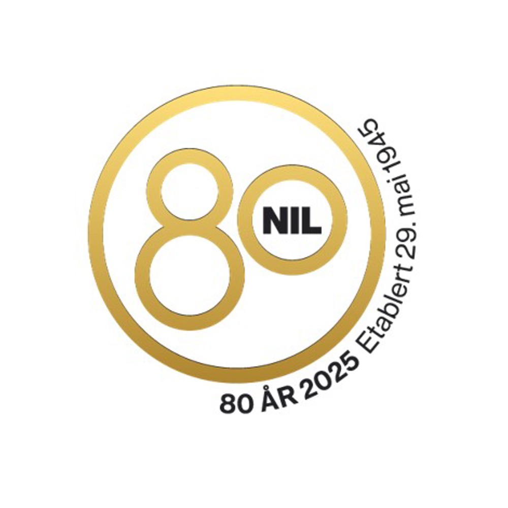 NIL logo 80 år