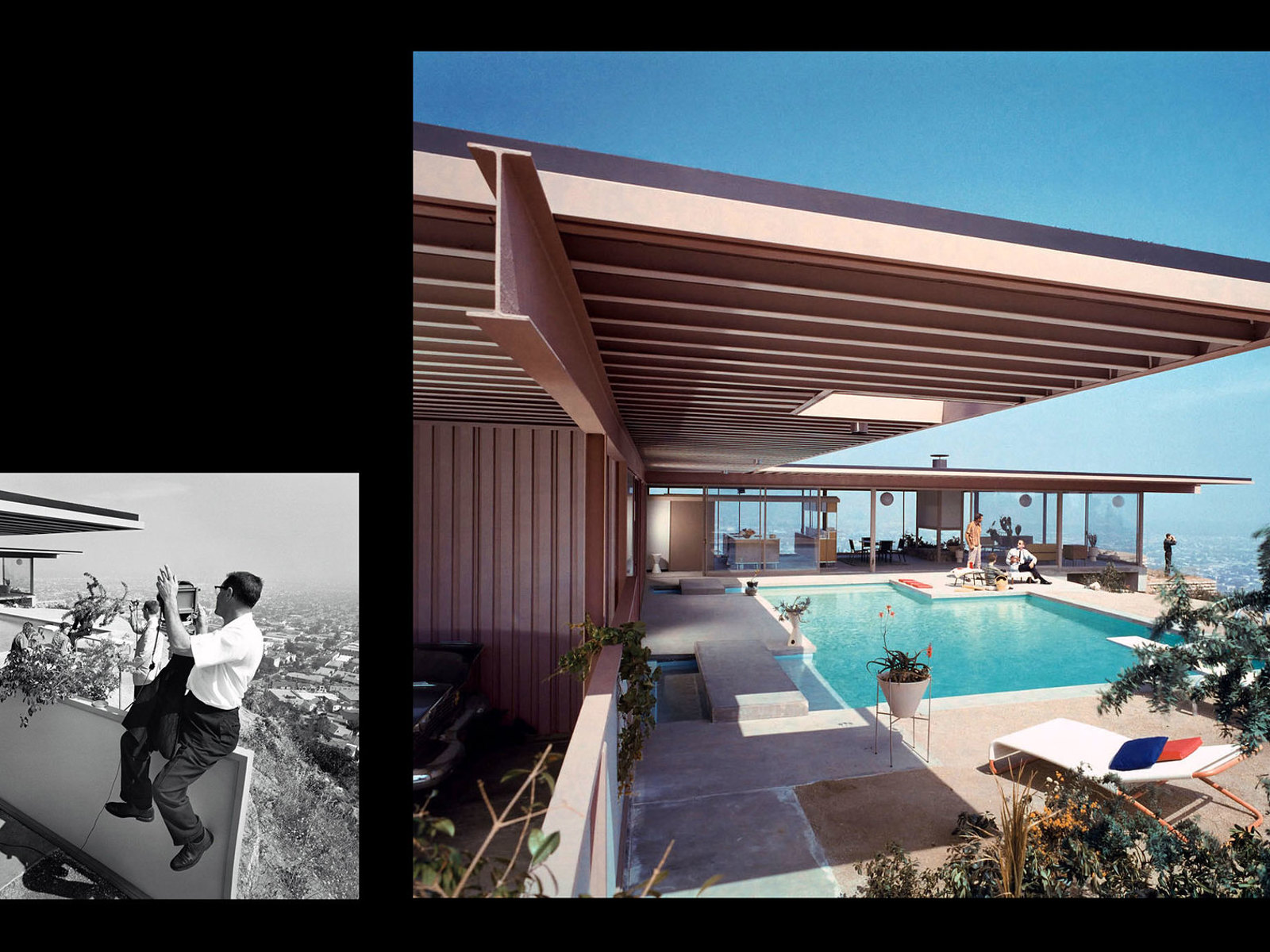 Julius Shulman photographs Case Study House #22, c 1960