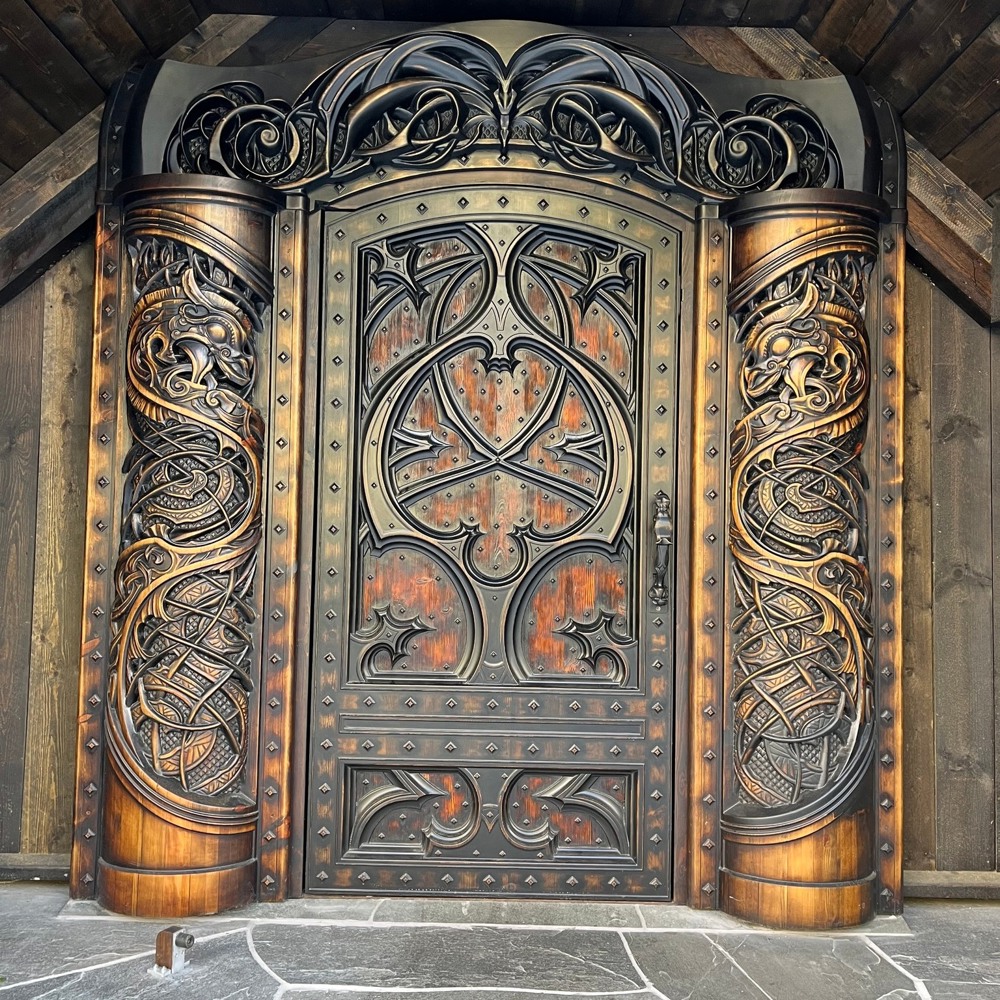 Inngangsdør Odda Lothepus Camping og hytter