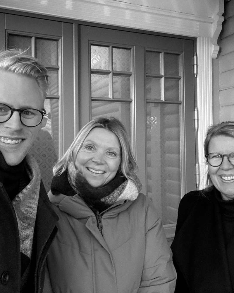 Portrett av tre mennesker