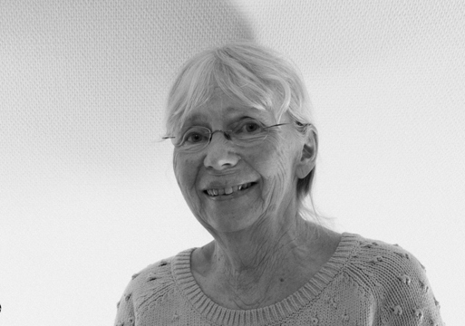 Svart hvitt portrett foto av Rose Marie Steinsvik.