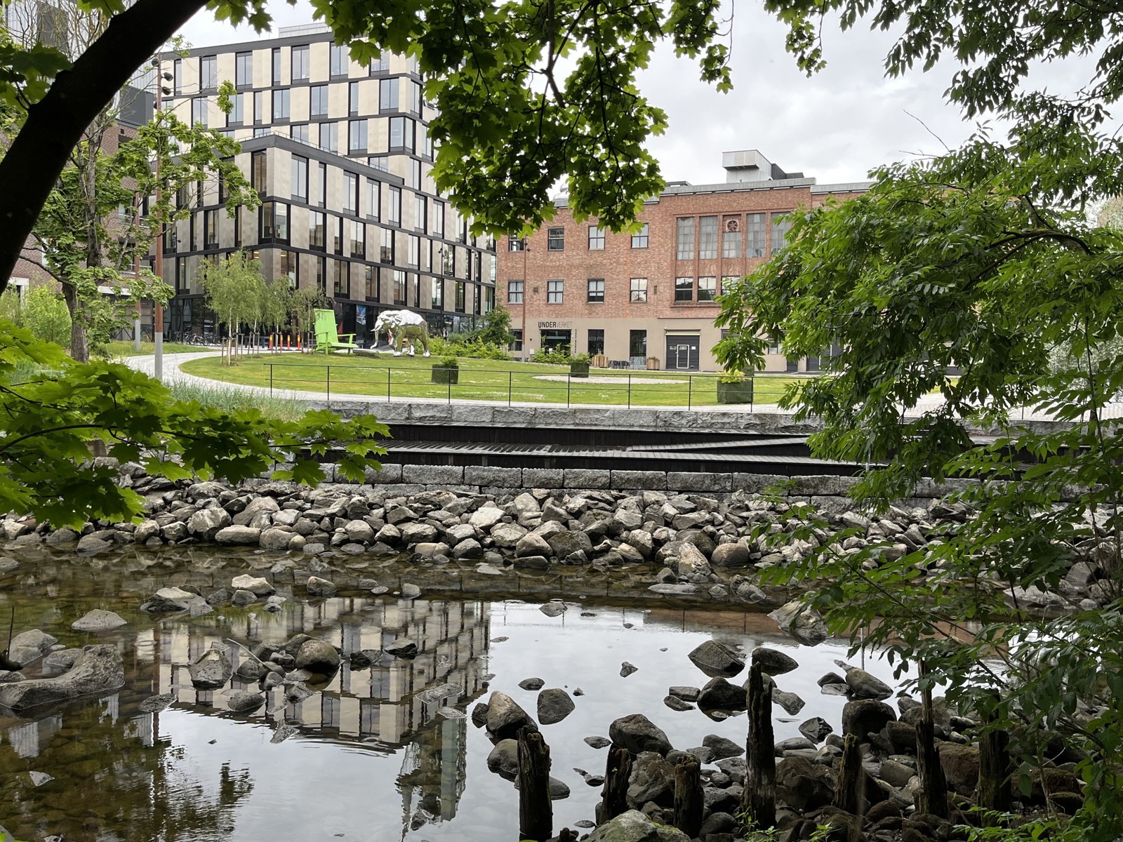 Vann på Verket i Moss. Foto.