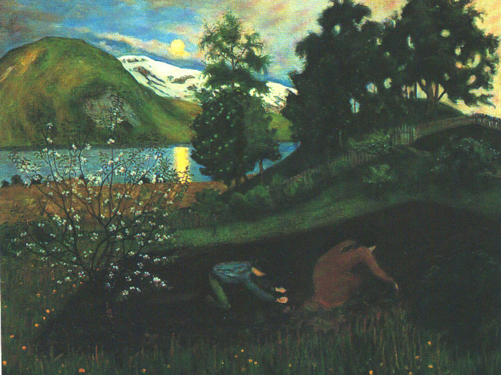 Nikolai Astrup Vårnatt I Hagen 1909