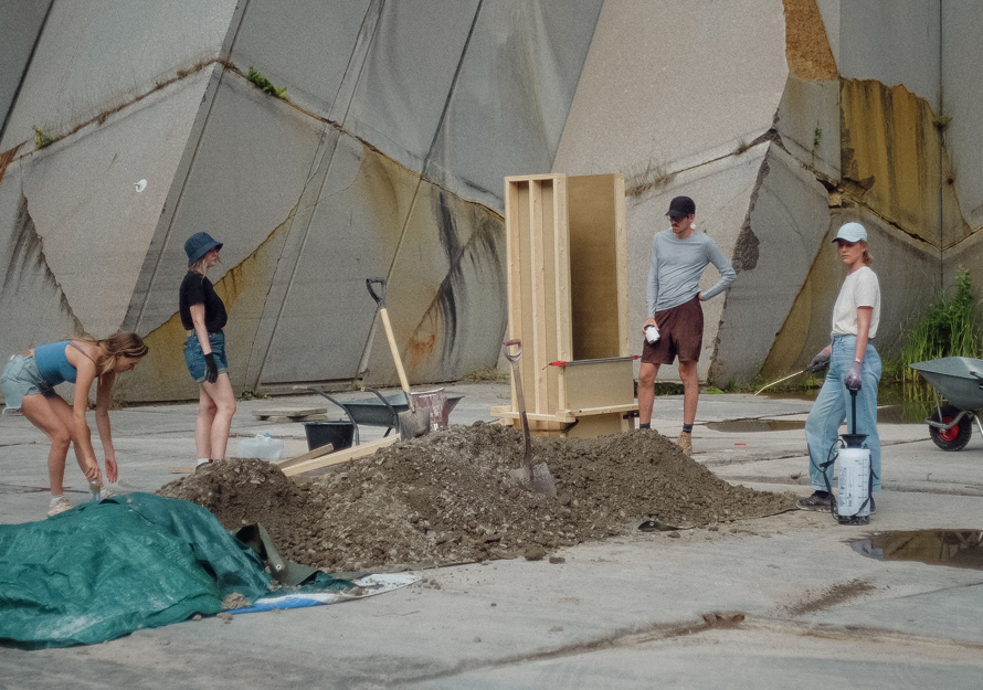 Brøtsø steinbrudd. Færderbiennalen.