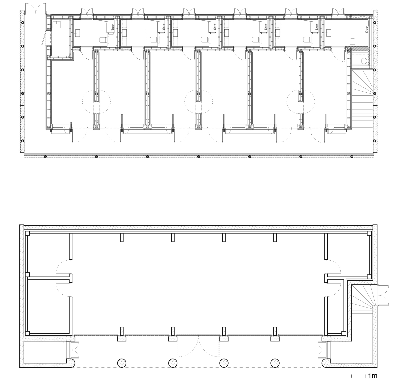 To planer av et anneks på resort, arkitekt tegning.