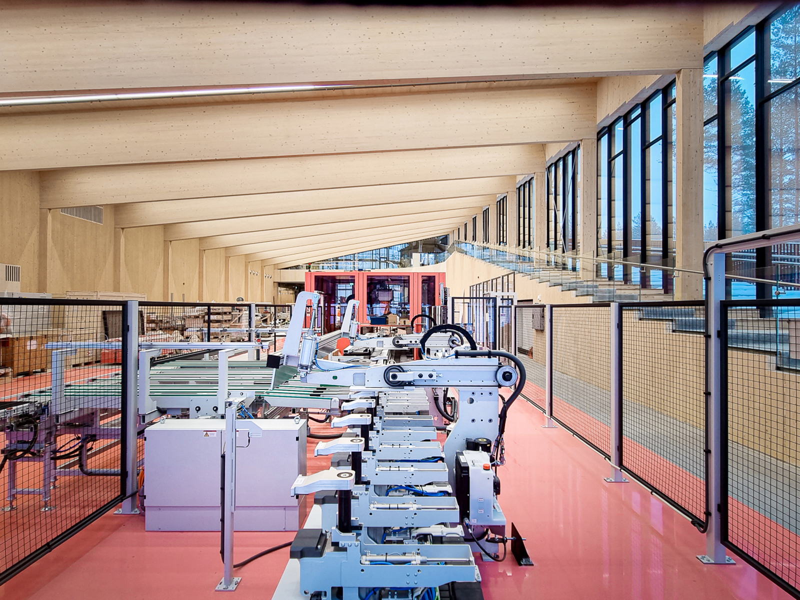 Interiørfoto fra Vestres nye fabrikk