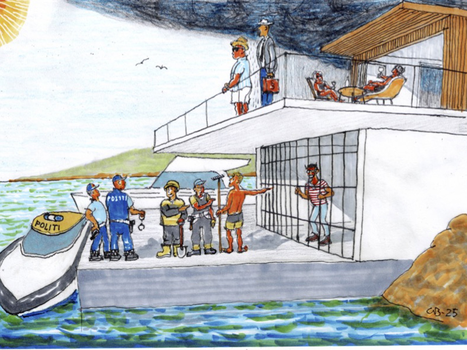 Tegning Til Arrestordre På Arkitekten