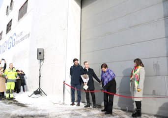 Bilde fra åpning av ny ombrukshall i Oslo