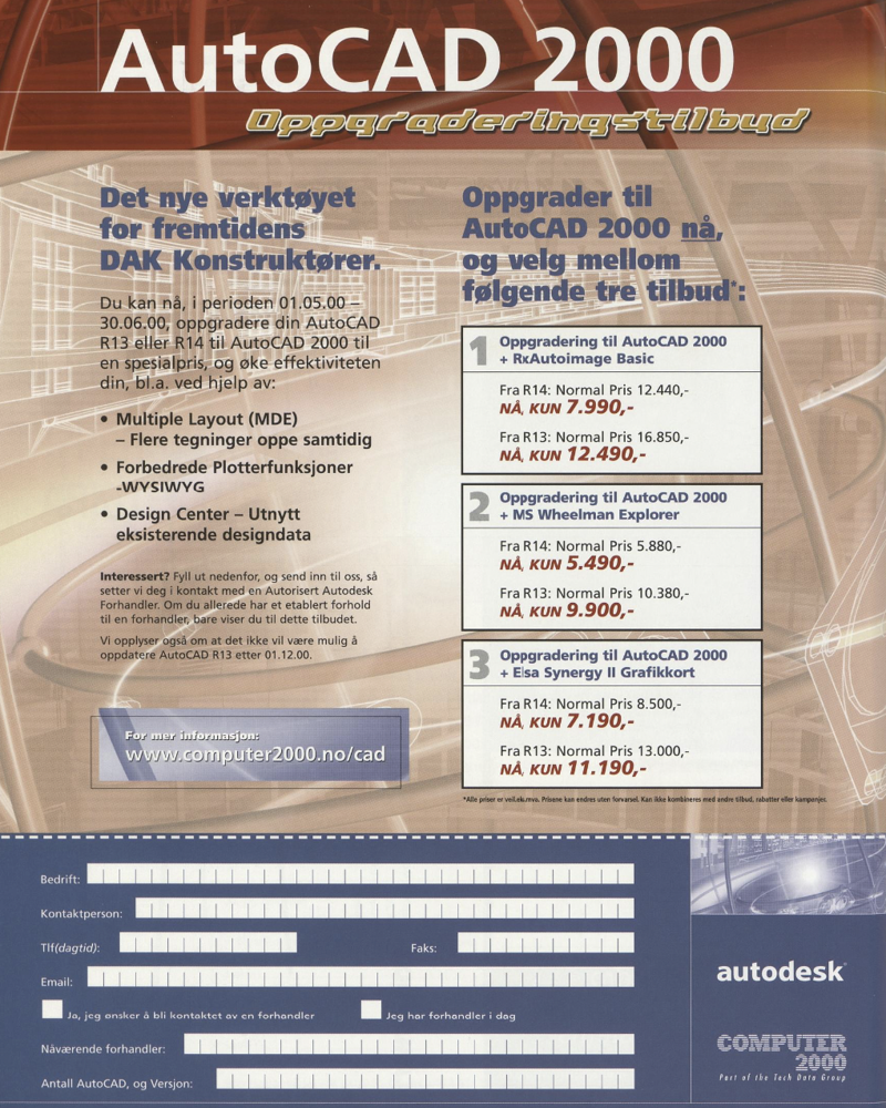 Annonseside fra tidsskrift.
