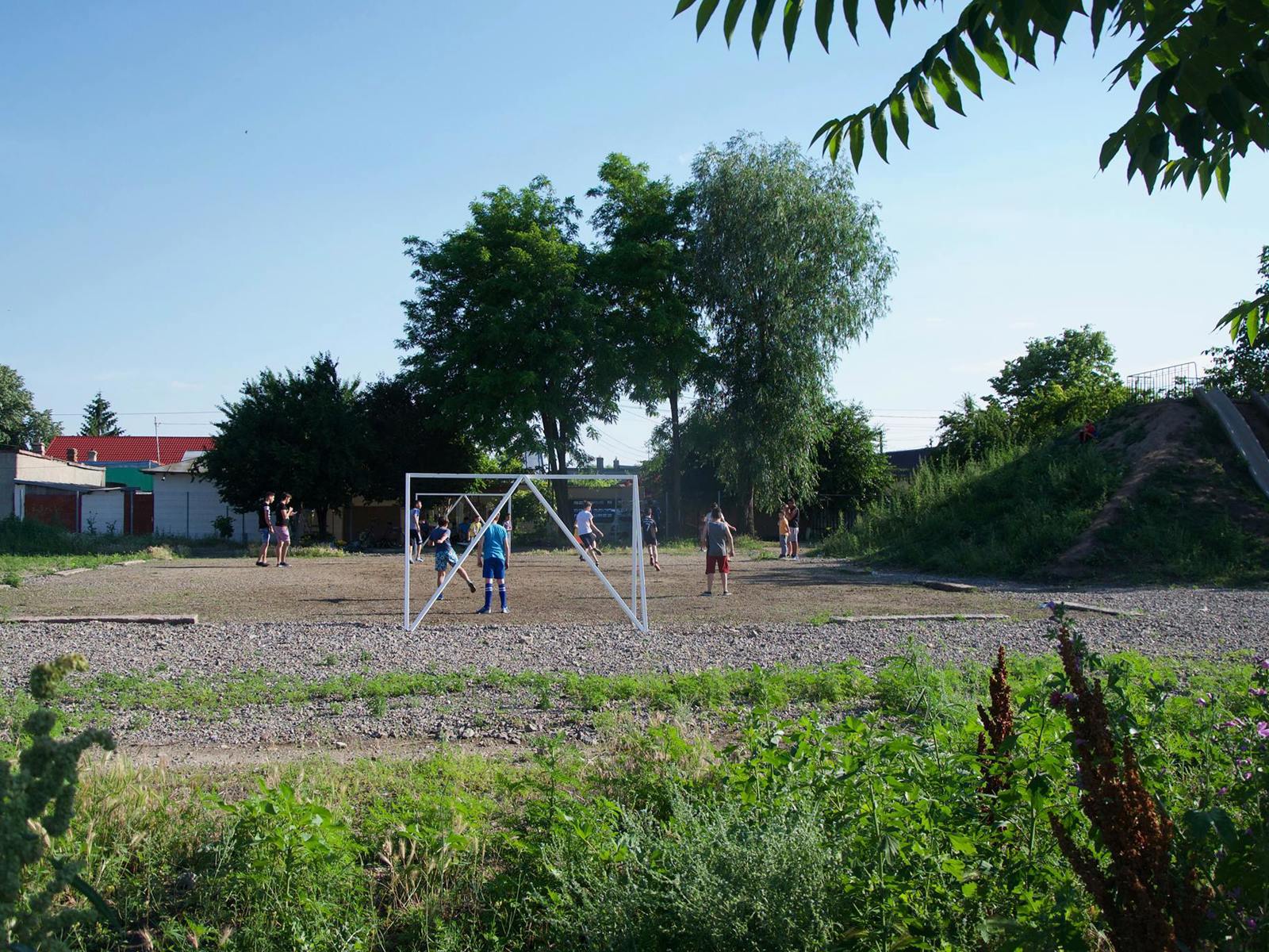 Fotballbane. Foto.