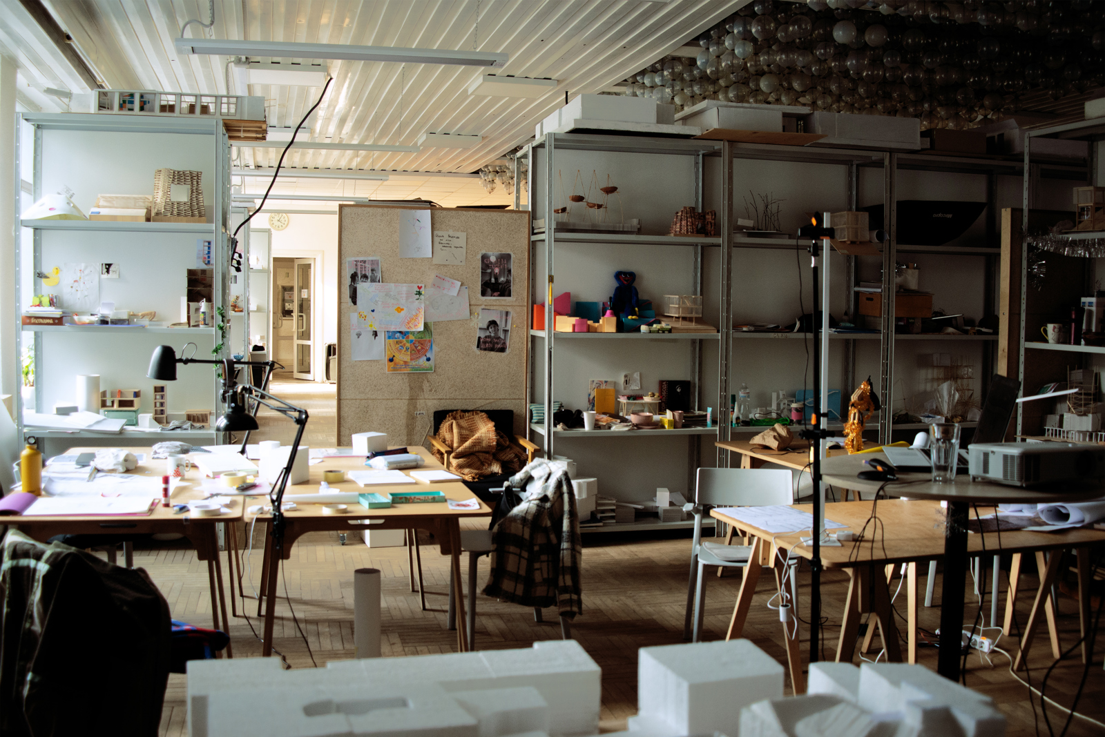 Bilde av studiorom ved Kharkiv arkitektskole