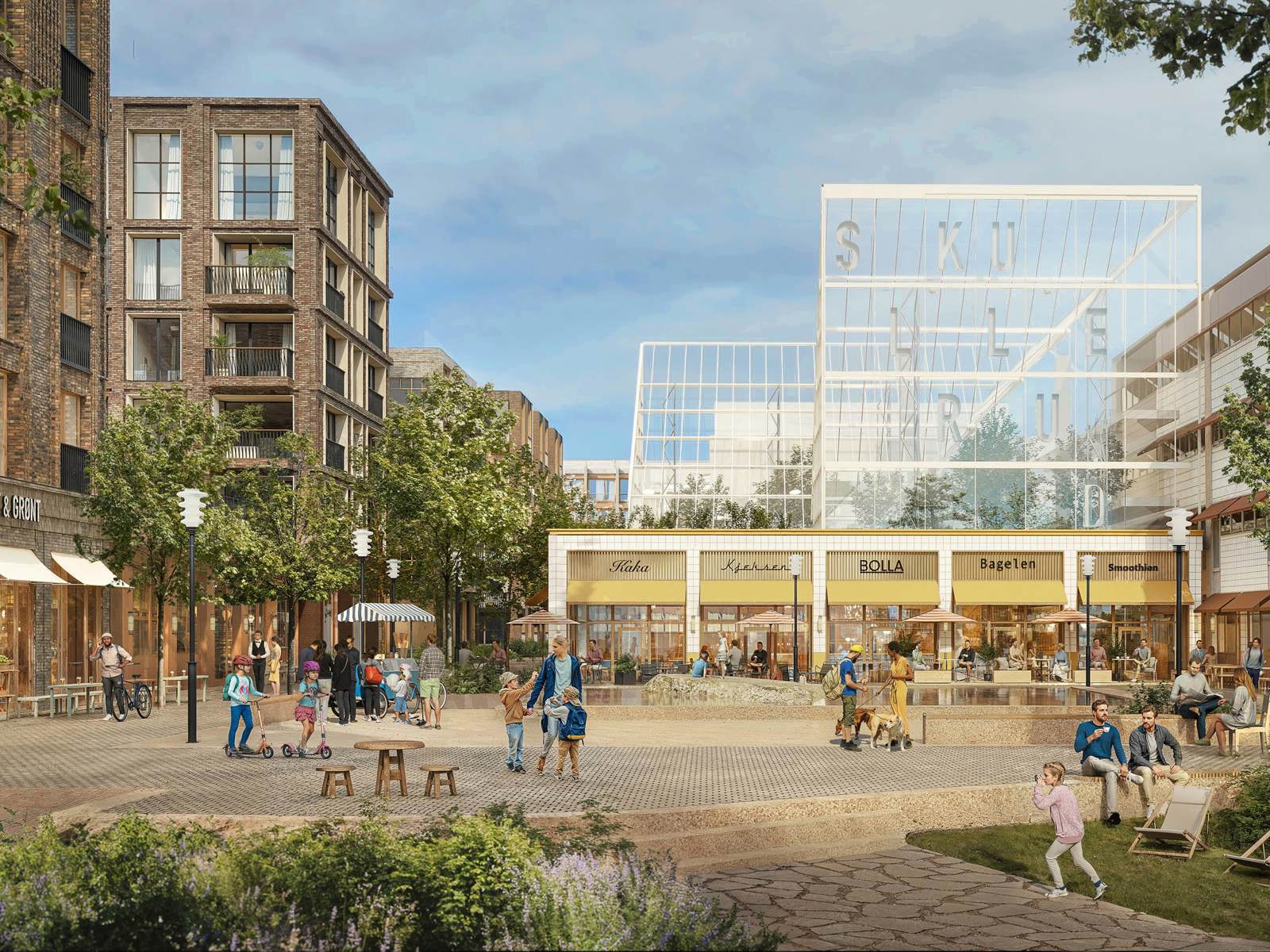 Skullerud_ Rodeoarkitekter_ Torget_Sommer